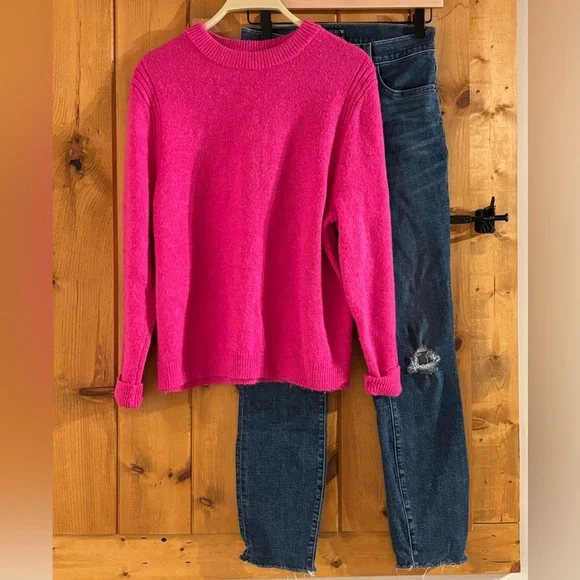 J. Crew Mid Rise Blue Jeans with Distressed Details - Picture 7 of 7